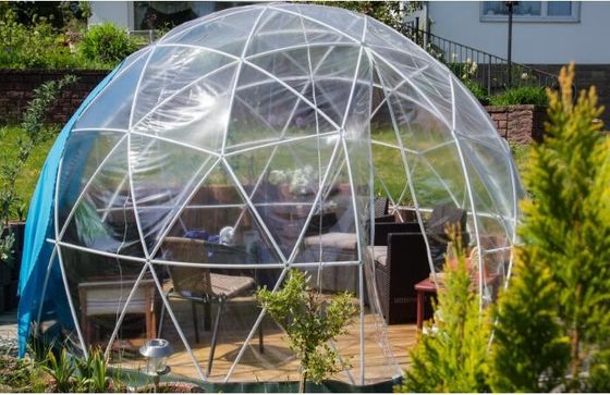 5Mの鋼管および透明なカバー ドーム党テントが付いている贅沢な測地線ドームのテント