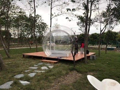 ホテルの明確で膨脹可能な泡テント、キャンプのための屋外の膨脹可能で透明なテント