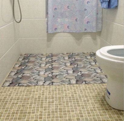 衝撃吸収性は非プラスチック生地に塗るポリ塩化ビニールが付いている浴室のマットのマット ポリエステル網を入れる