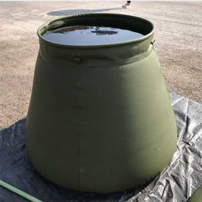 ポリ塩化ビニールの2500Lのための折り畳み式の雨水タンク円形上を消火活動自己立てている軍隊