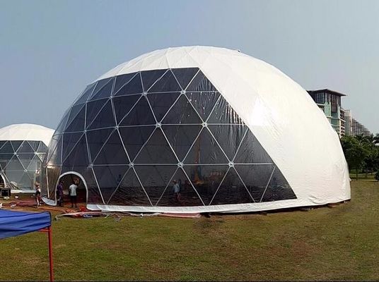 18Mのでき事党のための鋼管が付いている防水反紫外線測地線ドームのテント
