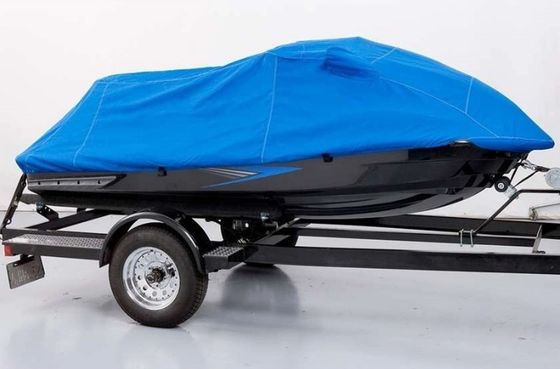 10M * 4M紫外線抵抗力がある青い色ポリエステル ボート カバー耐熱性防水シート