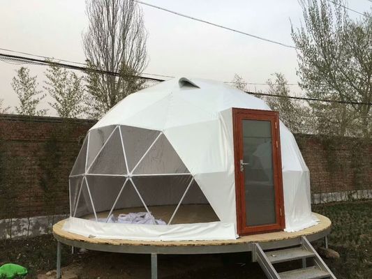 透明で贅沢な鋼鉄キャンプの5Mの測地線ドームのテントの屋外のドームのテントのドーム党テント