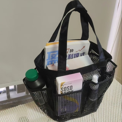 収納用 PVC メッシュ バッグ 化粧品 本 ボール 傘 眼鏡 大容量 ビーチ バッグ