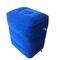 青い携帯用膨脹可能な足台の枕ポリ塩化ビニールおよびフィートのクッションを群がらせること