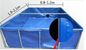 厚さ1.0mm 100000Lポリ塩化ビニールの折り畳み式の防水シートの魚のいる池プラスチック タンクDiyの魚のいる池を魚飼育用の水槽
