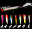 7色8CM/10.50Gの羽のホックのとまり木、ナマズのプラスチック堅い餌のPopper釣魅惑