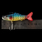 3色9CM/17g 6#Hooks 3Dはプラスチック柔らかい餌の完全な水泳の層の多接合された採取の魅惑を注目する