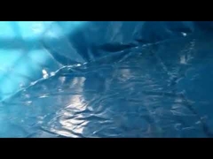 PVCターポリン魚タンク、金属メッシュ付き